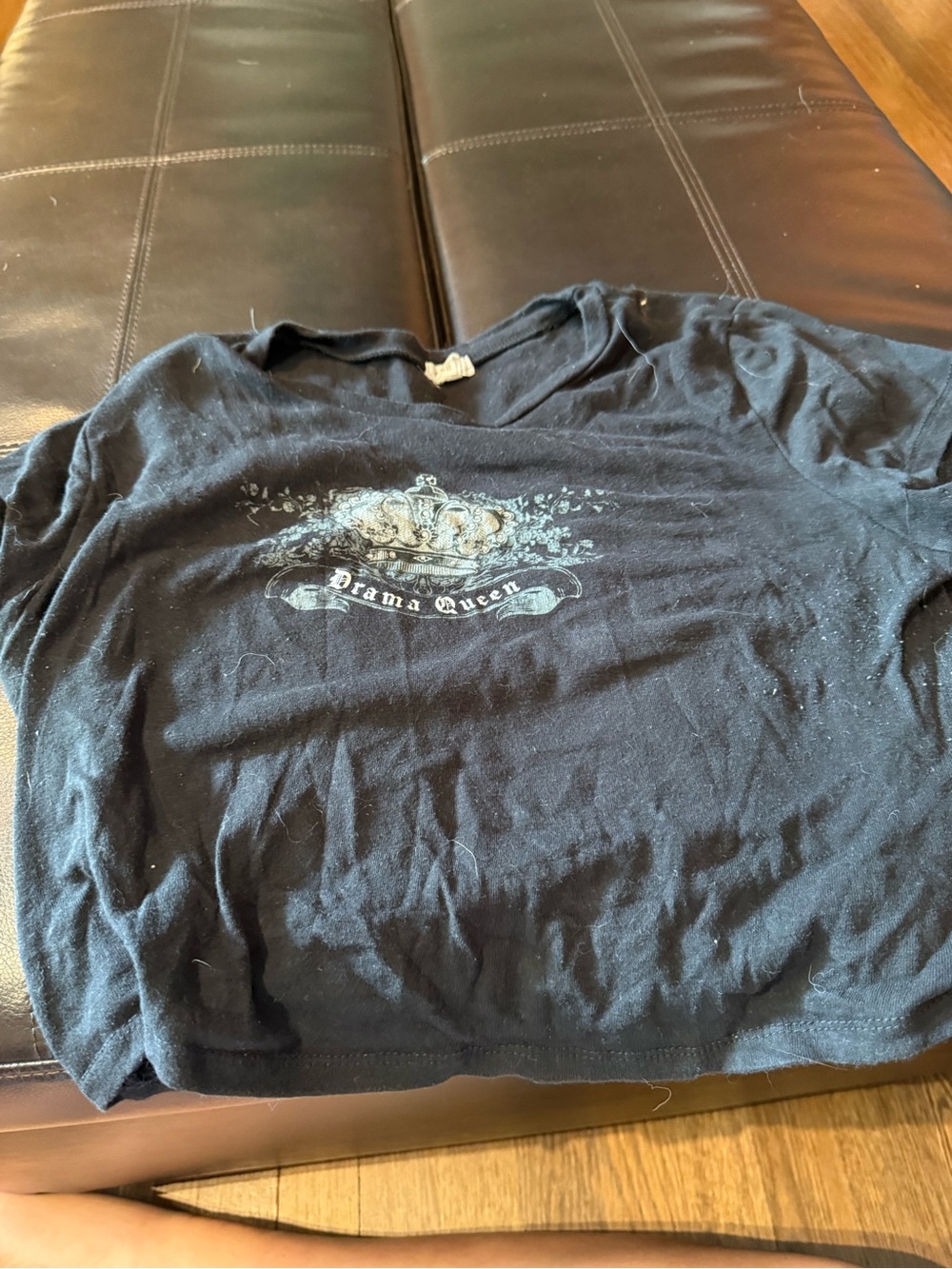 Garage Black 'Drama Queen' Crown Graphic Tee